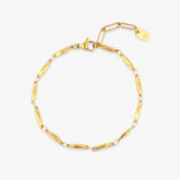 Faceted Bar Chain Bracelet