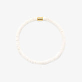White Seascape Stretch Bracelet