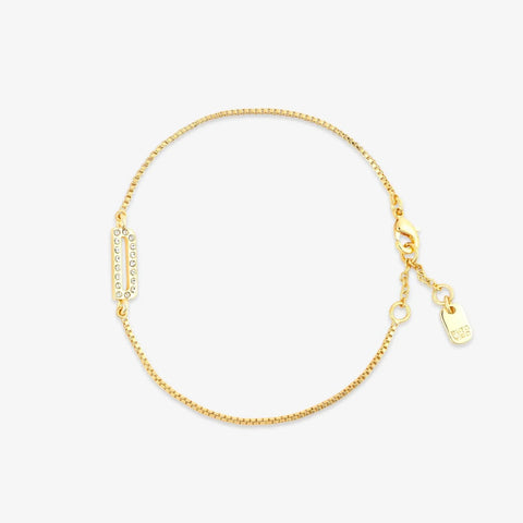 Pavé Initial Chain Bracelet