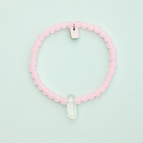 Rose Quartz Intention Stretch Bracelet