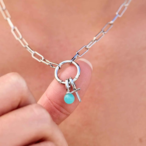 Harper Round Charm Chain Necklace