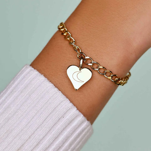 Engravable Heart Harper Charm