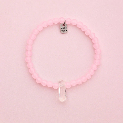 Rose Quartz Intention Stretch Bracelet
