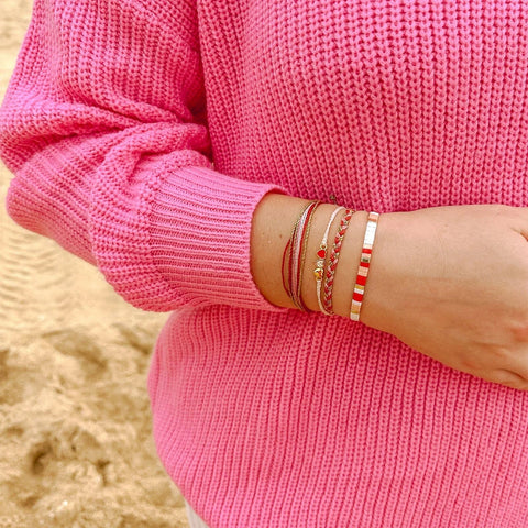 Cuteness Tile Bead Stretch Bracelet