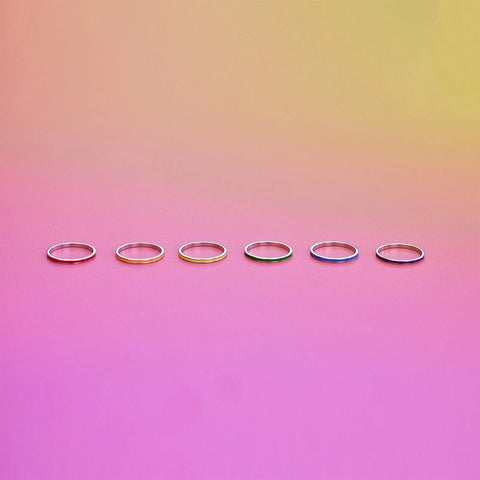 Rainbow Ring Stack