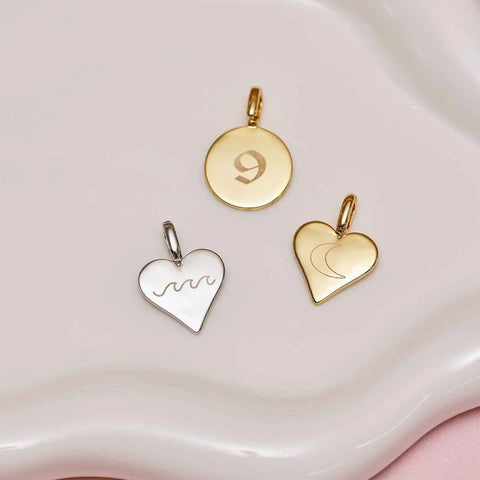 Engravable Heart Harper Charm