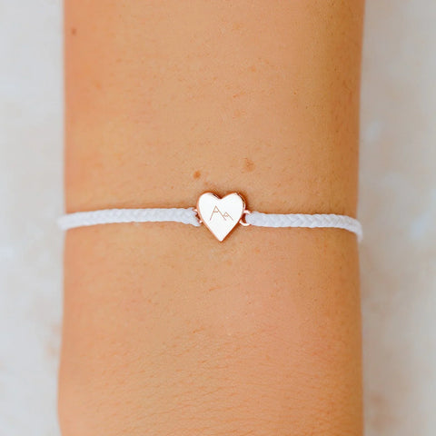Engravable Heart Charm Bracelet