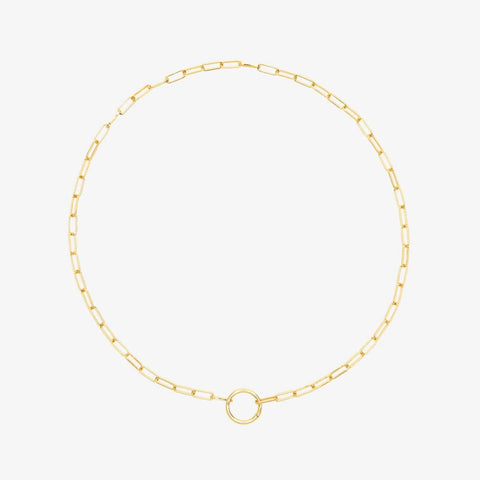 Harper Round Charm Chain Necklace